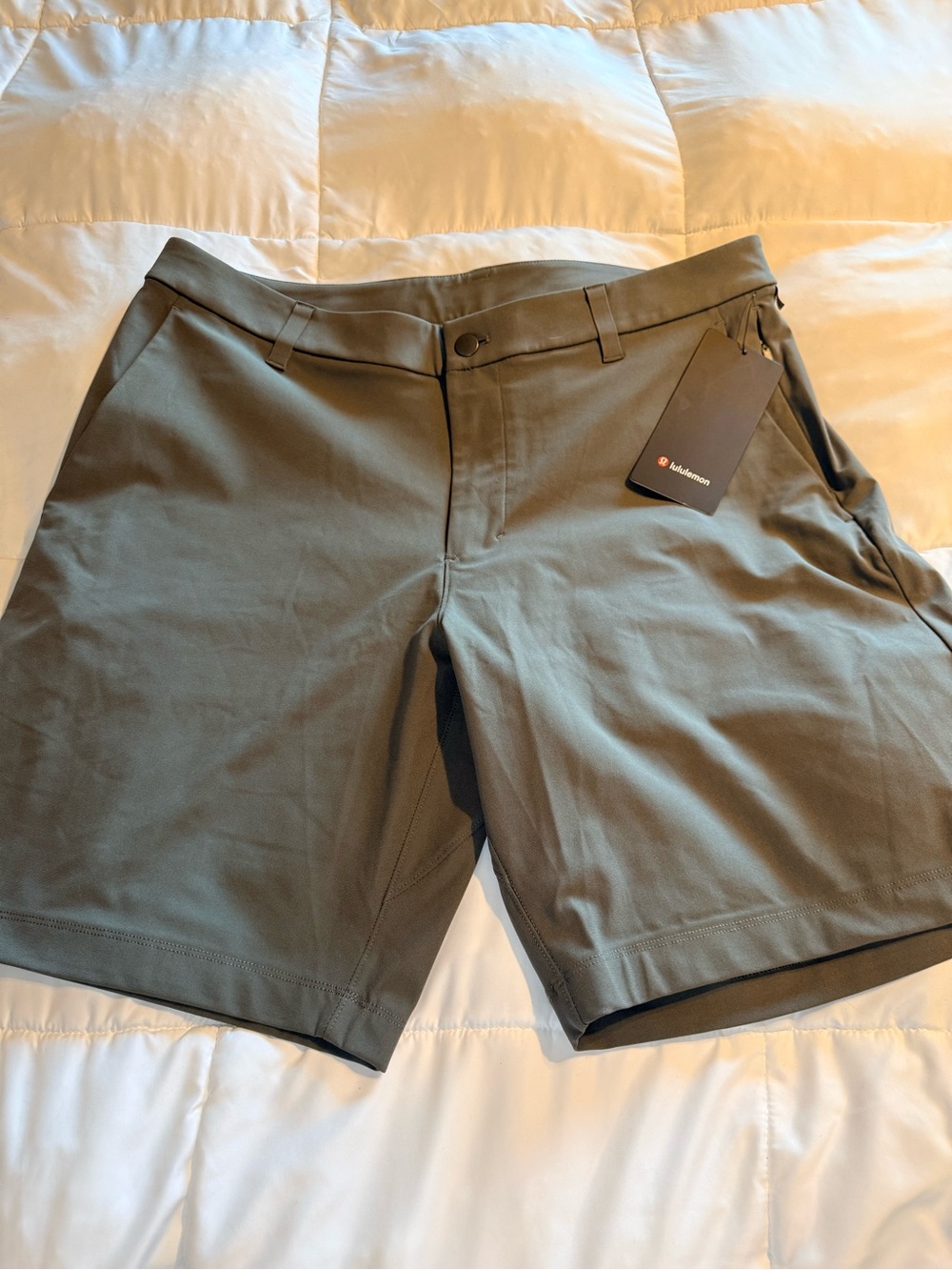 lululemon athletica Olive Hybrid Training Shorts